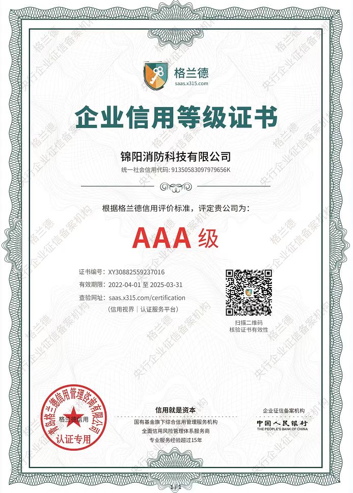企業信用AAA級